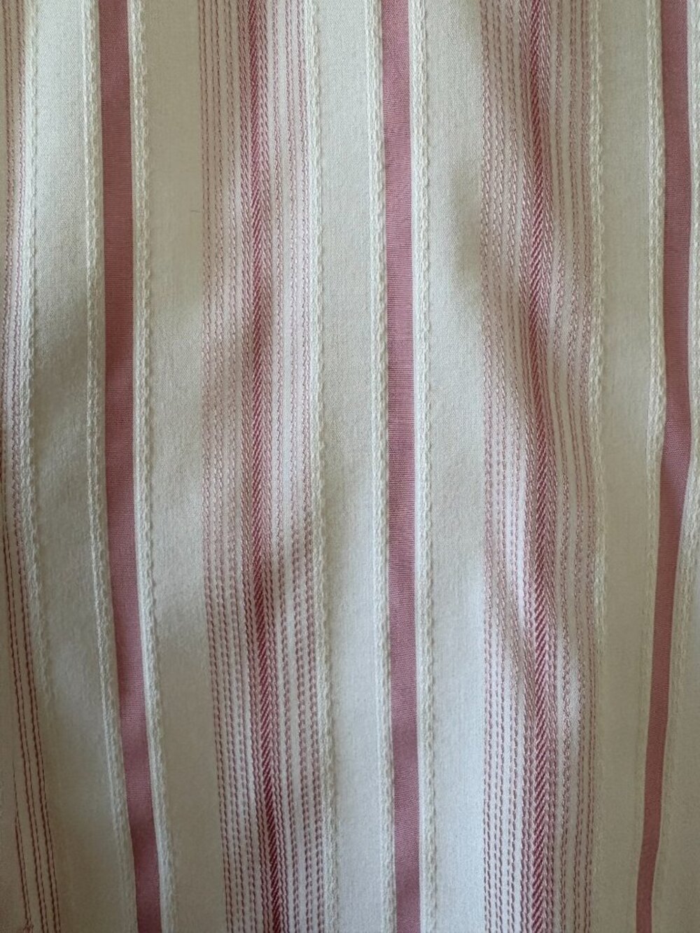 New York & Company Pink and White & A Black Vertical Striped Blouse Size Medium - Picture 4 of 11
